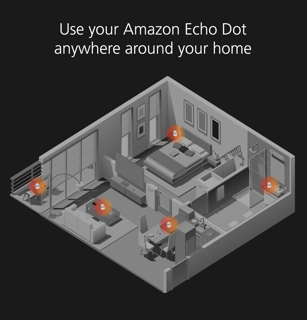 Made for Amazon Battery Base, in Black for Echo Dot (4Th Generation) Not Compatible with Previous Generations of Echo or Echo Dot (1St Gen, 2Nd Gen, 3Rd Gen or 5Th Generation).