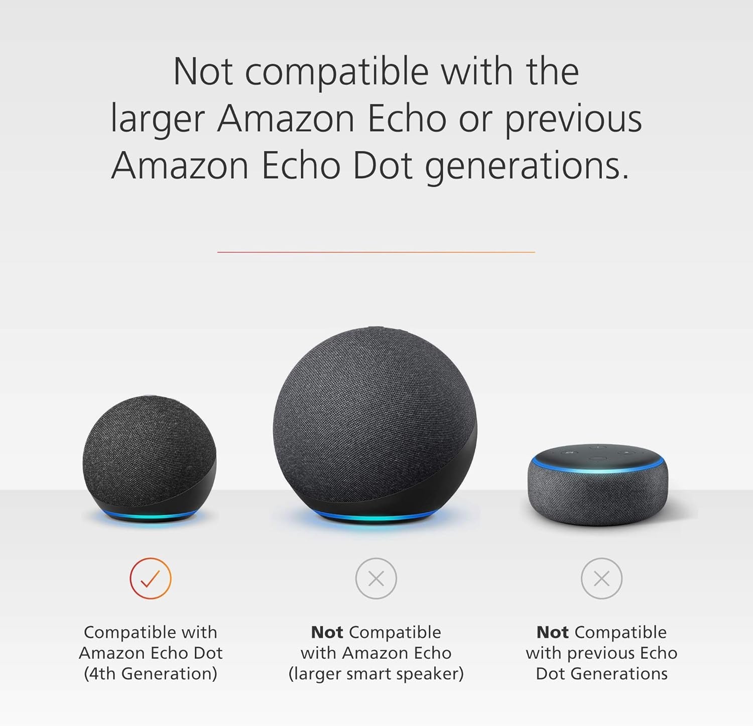 Made for Amazon Battery Base, in Black for Echo Dot (4Th Generation) Not Compatible with Previous Generations of Echo or Echo Dot (1St Gen, 2Nd Gen, 3Rd Gen or 5Th Generation).